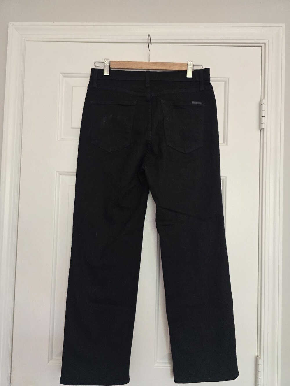 HUDSON Noa High-Rise Straight Crop (Black Denim, Val, Size 28) - Picture 3 of 5